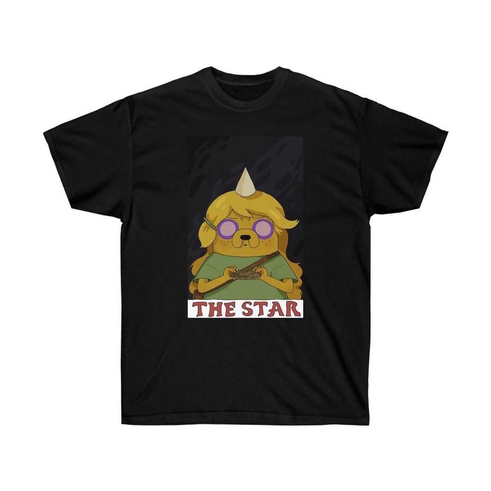 The Star - Adventure Time Jake Tarot Card Unisex Tshirt, TV Series Unisex Shirt - Picture 1 of 4